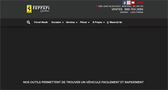 Desktop Screenshot of ferrariquebec.com