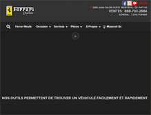 Tablet Screenshot of ferrariquebec.com